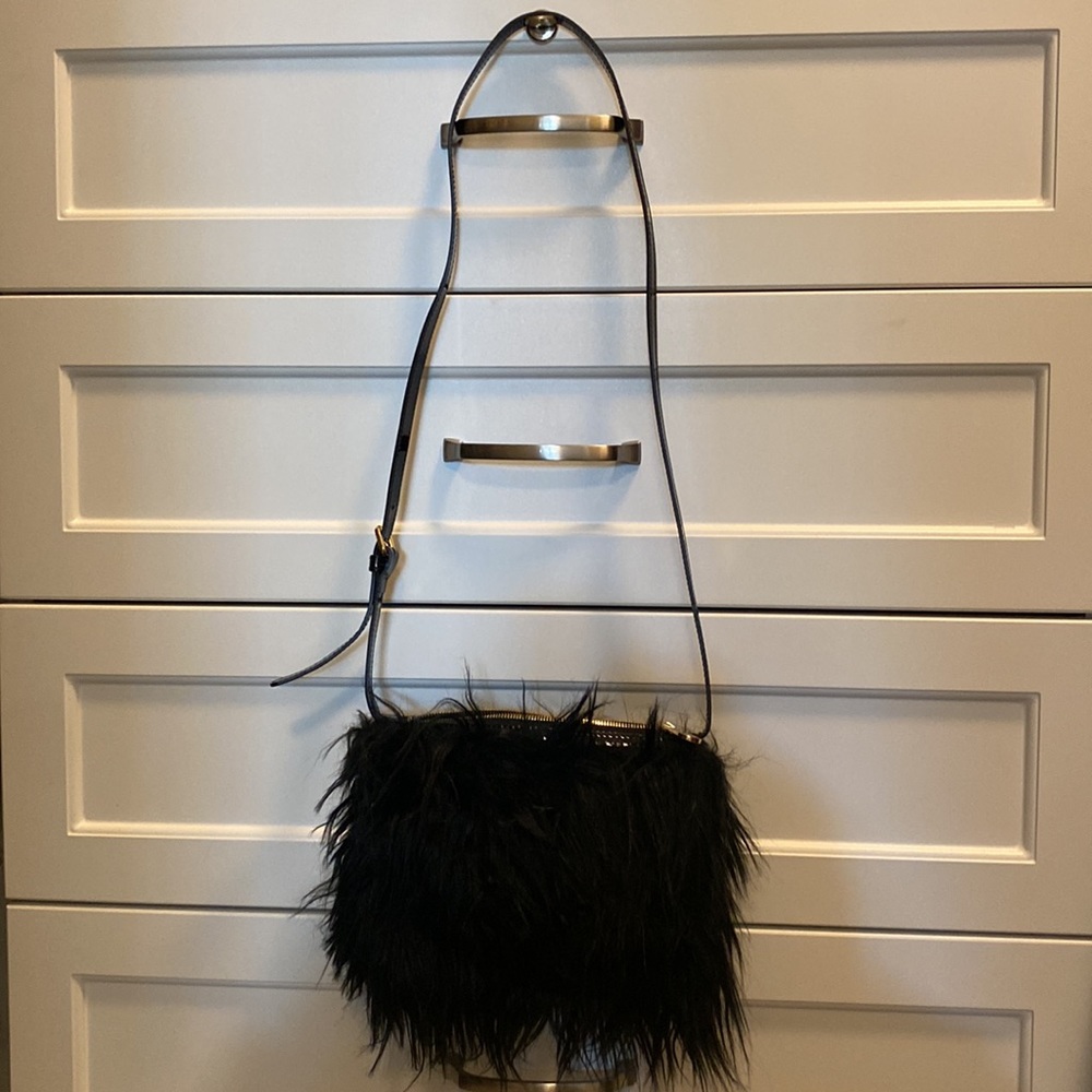 O’Lautre Chose Furry Evening Bag - Picture 3 of 3